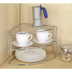 WENKO Étagère de vaisselle d'angle 2 tablettes - Vue supplémentaire 2