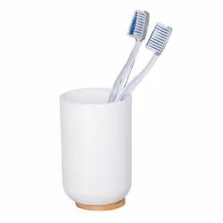WENKO Gobelet à brosser les dents Posa blanc