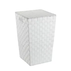 WENKO Panier à linge Adria Square Blanc
