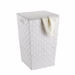 WENKO Panier à linge Adria Square Blanc - Vue supplémentaire 2