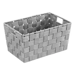 WENKO Panier de rangement Adria S Gris