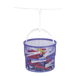 WENKO Set panier de pinces à linges avec 30 pinces