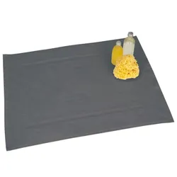 WENKO Tapis de bain en tissus éponge Paradise Anthracite 50 x 70 cm