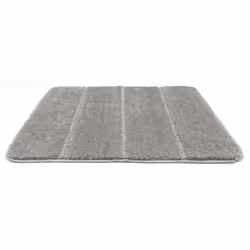 WENKO Tapis de bain Steps gris clair 55 x 65 cm microfibre - Vue supplémentaire 2