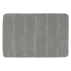 WENKO Tapis de bain Steps gris clair 60 x 90 cm microfibre