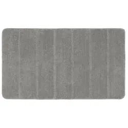WENKO Tapis de bain Steps gris clair 70 x 120 cm microfibre
