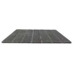 WENKO Tapis de bain Steps gris souris 70 x 120 cm microfibre