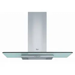 Whirlpool AKR 555/1 IX hotte Monté au mur Acier inoxydable 433 m³/h