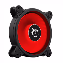 White Shark Dash, Ventilateur, 12 cm, 1100 tr/min, 25 dB, 25 cfm, Noir