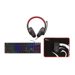 White Shark GC-4104 COMANCHE 3 clavier Souris incluse USB Noir