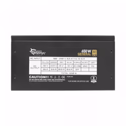 White Shark General unité d'alimentation d'énergie 650 W 20+4 pin ATX ATX Noir