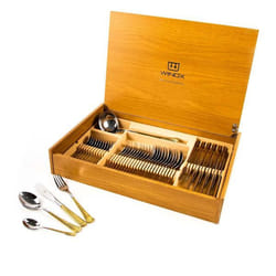 Winox coffret de 49 pièces - couvert de table AMBRE GOLD -INOX 18/10