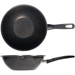 Wok En Acier 28 Cm Noir