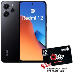 Xiaomi Redmi 12 8Go 128Go Noir