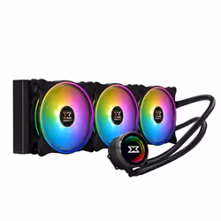 Xigmatek AURORA 360, Refroidisseur de liquide tout-en-un, 12 cm, 58,5 cfm, Noir