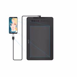 XPPen DECO 01 V2 tablette graphique Noir 5080 lpi 254 x 158,75 mm USB