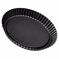 Zenker 3986, Moule à tarte, Rond, Surface strié, 230 °C, Noir, Allemagne