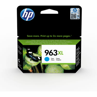 HP 963XL Cartouche d'encre cyan authentique, grande capacité, Vue principale