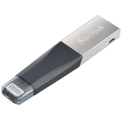 SanDisk IXpand Mini 32GB lecteur USB flash 32 Go USB Type-A / Lightning 3.2 Gen 1 (3.1 Gen 1) Gris, Argent
