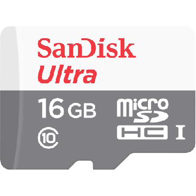 SanDisk Ultra MicroSDHC 16GB UHS-I + SD Adapter 16 Go Classe 10
