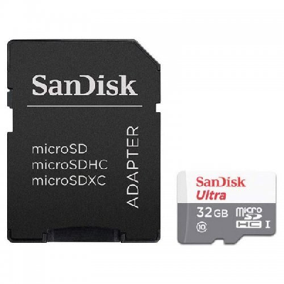 SanDisk Ultra microSD mémoire flash 32 Go MicroSDHC UHS-I Classe 10