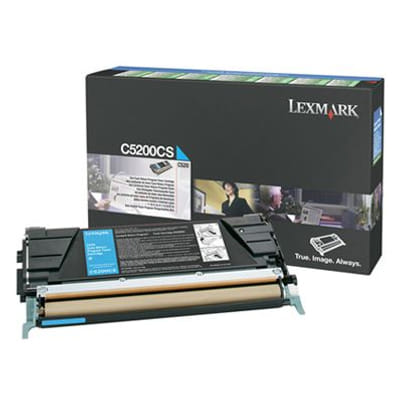 Lexmark C5200CS Cartouche de tonerOriginal Cyan, Vue principale