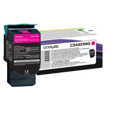Lexmark C544X1MG Cartouche de toner Original Magenta (C544X1MG), Vue principale