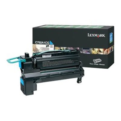 Lexmark C792A1CG Cartouche de tonerOriginal Cyan, Vue principale