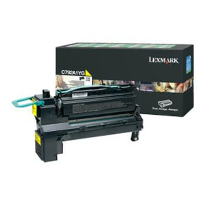 Lexmark C792A1YG Cartouche de tonerOriginal Jaune, Vue principale