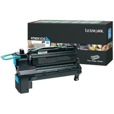 Lexmark X792X1CG Cartouche de tonerOriginal Cyan, Vue principale