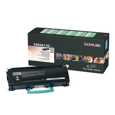 Lexmark X463A11G Cartouche de tonerOriginal Noir, Vue principale