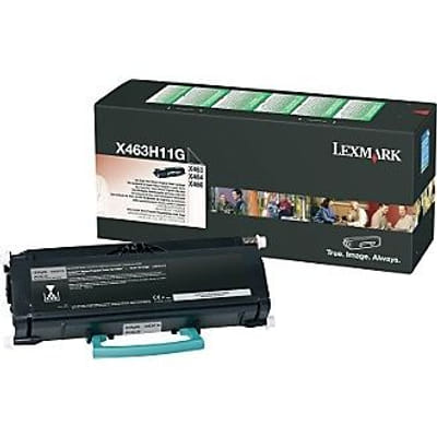 Lexmark X463, X464, X466 High Yield Return Program Toner Cartridge Cartouche de toner Original Noir, Vue principale