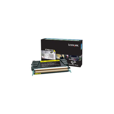 Lexmark X746A1YG Cartouche de tonerOriginal Jaune, Vue principale