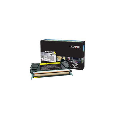 Lexmark X748H1YG Cartouche de tonerOriginal Jaune, Vue principale