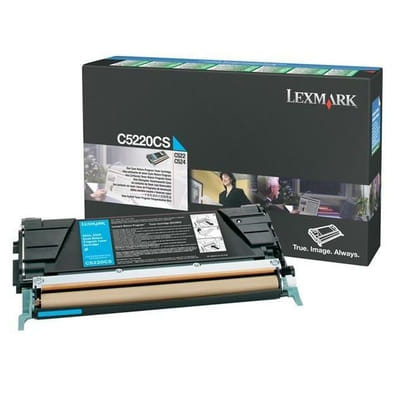 Lexmark C5220CS Cartouche de tonerOriginal Cyan, Vue principale