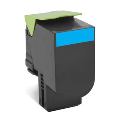 Lexmark 80C8XC0 Cartouche de tonerOriginal Cyan, Vue principale