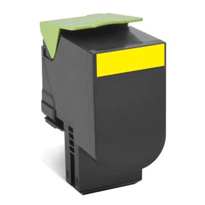 Lexmark 80C8XY0 Cartouche de tonerOriginal Jaune, Vue principale