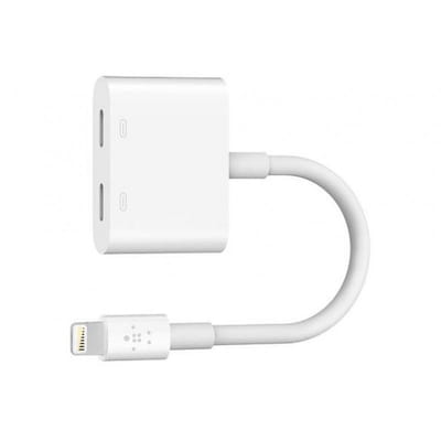 Belkin F8J198BTWHT adaptateur et connecteur de câbles Lighting 2 x Lighting Blanc, Vue principale