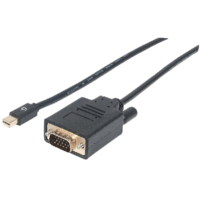 Manhattan 152167 câble vidéo et adaptateur 1,8 m Mini DisplayPort VGA (D-Sub) Noir