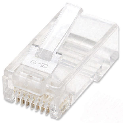 Intellinet 502344 connecteur de fils RJ-45 Transparent