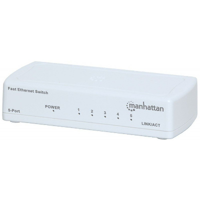 Manhattan 560672 commutateur réseau Non-géré Fast Ethernet (10/100) Blanc