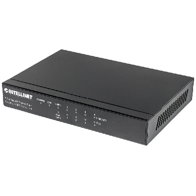 Intellinet 561174 commutateur réseau Gigabit Ethernet (10/100/1000) Connexion Ethernet, supportant l'alimentation via ce port (PoE) Noir