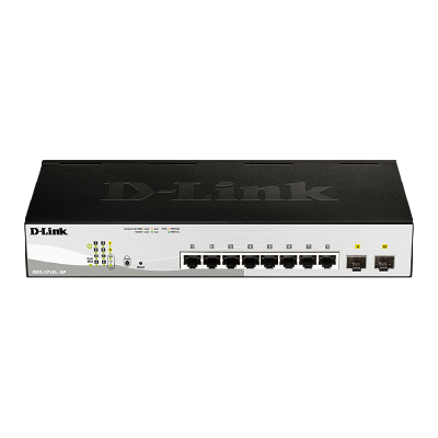D-Link DGS-1210-10P 10-port 10/100/1000 Gigabit PoE Smart Switch including 2 SFP (DGS-1210-10P)