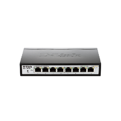 D-Link DGS-1100-08 Géré Gigabit Ethernet (10/100/1000) Noir