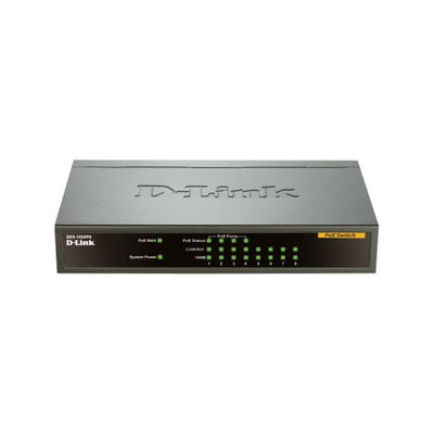 D-Link -port DES-1008PA 10/100 Desktop Switch with 4 PoE Ports (DES-1008PA), Vue principale