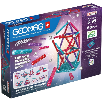 Geomag Glitter Recycled Jouet à aimant néodyme
