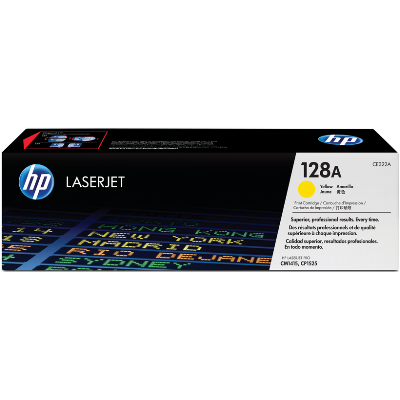 HP 128A toner LaserJet jaune authentique
