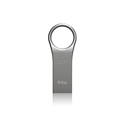 Silicon Power 64 GB Firma F80 USB2.0 lecteur USB flash 64 Go USB Type-A 2.0 Gris, Argent, Vue principale