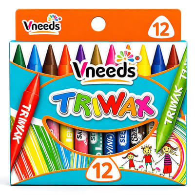 12 Crayons De Cires Vneeds V1010 12/9, Vue principale