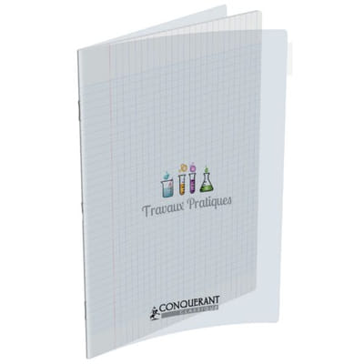Conquerant Cahiers Polypro bloc-notes 96 feuilles Transparent, Vue principale